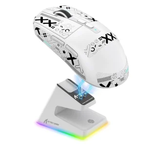 ATTACK SHARK X6 Lightweight Wireless Gaming Mouse with RGB Backlight Charging Base